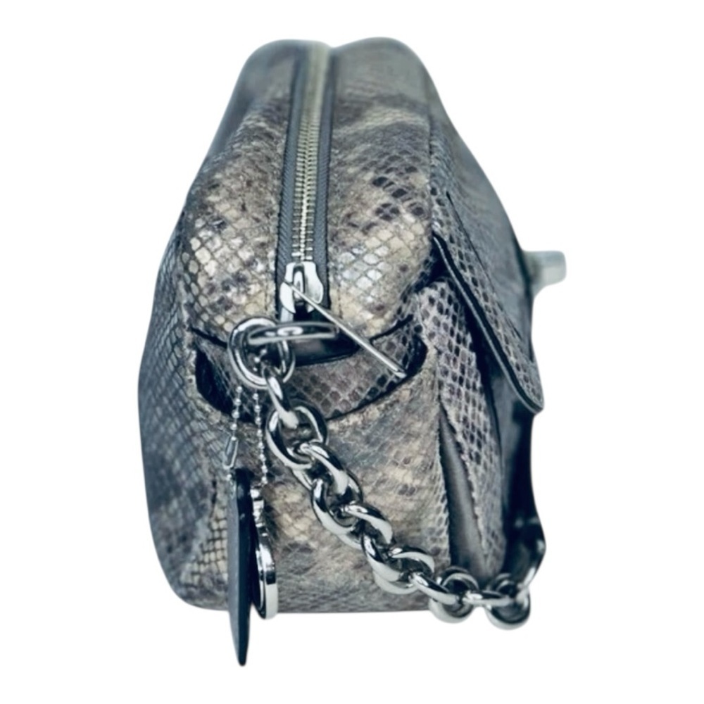 Coach Campbell Exotic Python Snakeskin Print Leather Crossbody Camera Bag $398 - Picture 10 of 12